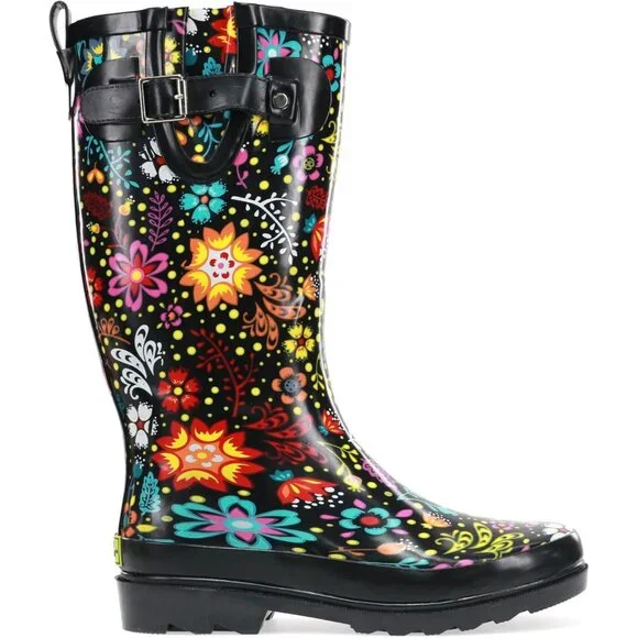 ✨Women Black Chief Tall Waterproof Rain Boot Comfortabel Outdoor Garden Shoes